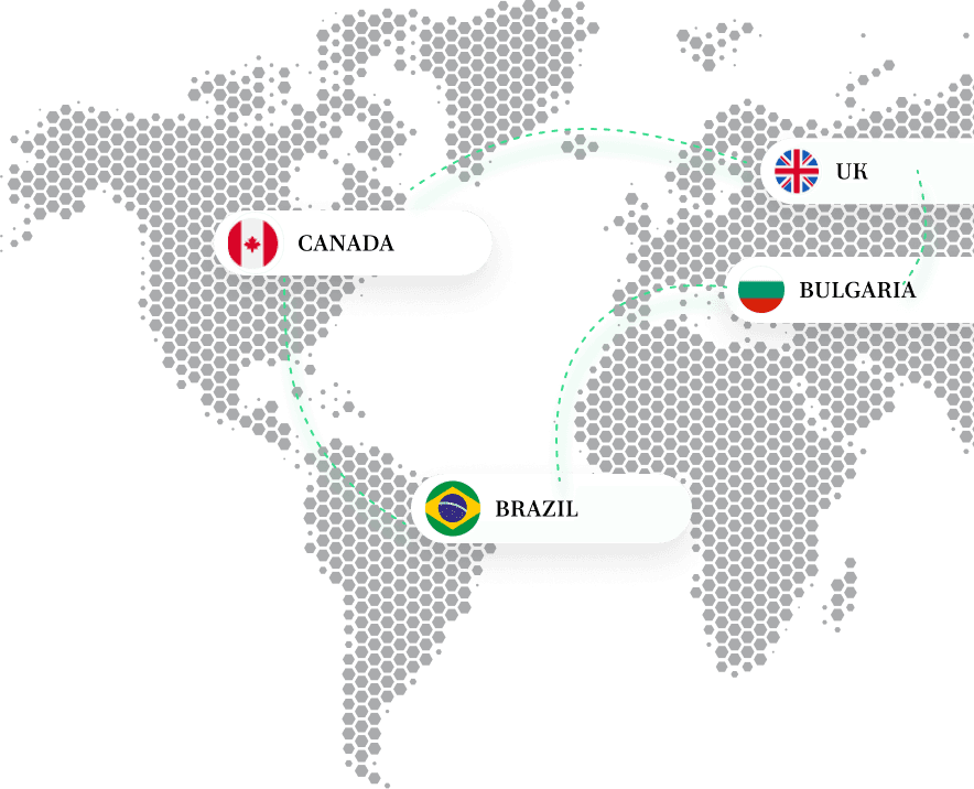 Global network map
